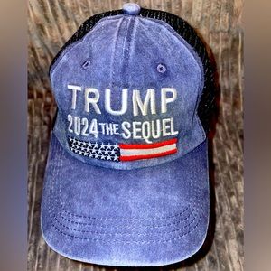 Dark Blue TRUMP 2024 THE SEQUEL. ADJUSTABLE BASEBALL CAP/HAT. 🇺🇸🇺🇸🇺🇸🇺🇸